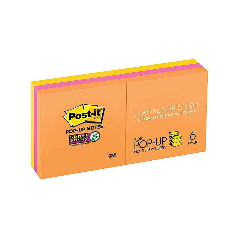 POST-IT Super Sticky Note R330-6SSUC RDJ Popup Pack of 6 - The Focus Station