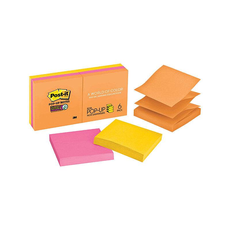 POST-IT Super Sticky Note R330-6SSUC RDJ Popup Pack of 6 - The Focus Station