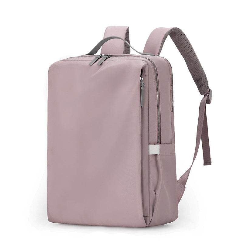 Purple Slim Minimalist Laptop Backpack – Water-Resistant, Anti-Theft Stylish Design for Study, Work & Travel - The Focus Station