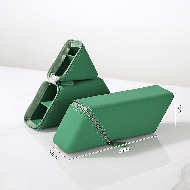 Green Transforming Silicone Pencil Case - Stand-Up Pen Holder & Stationery Organizer - Baby & Kids > Baby & Kids Others